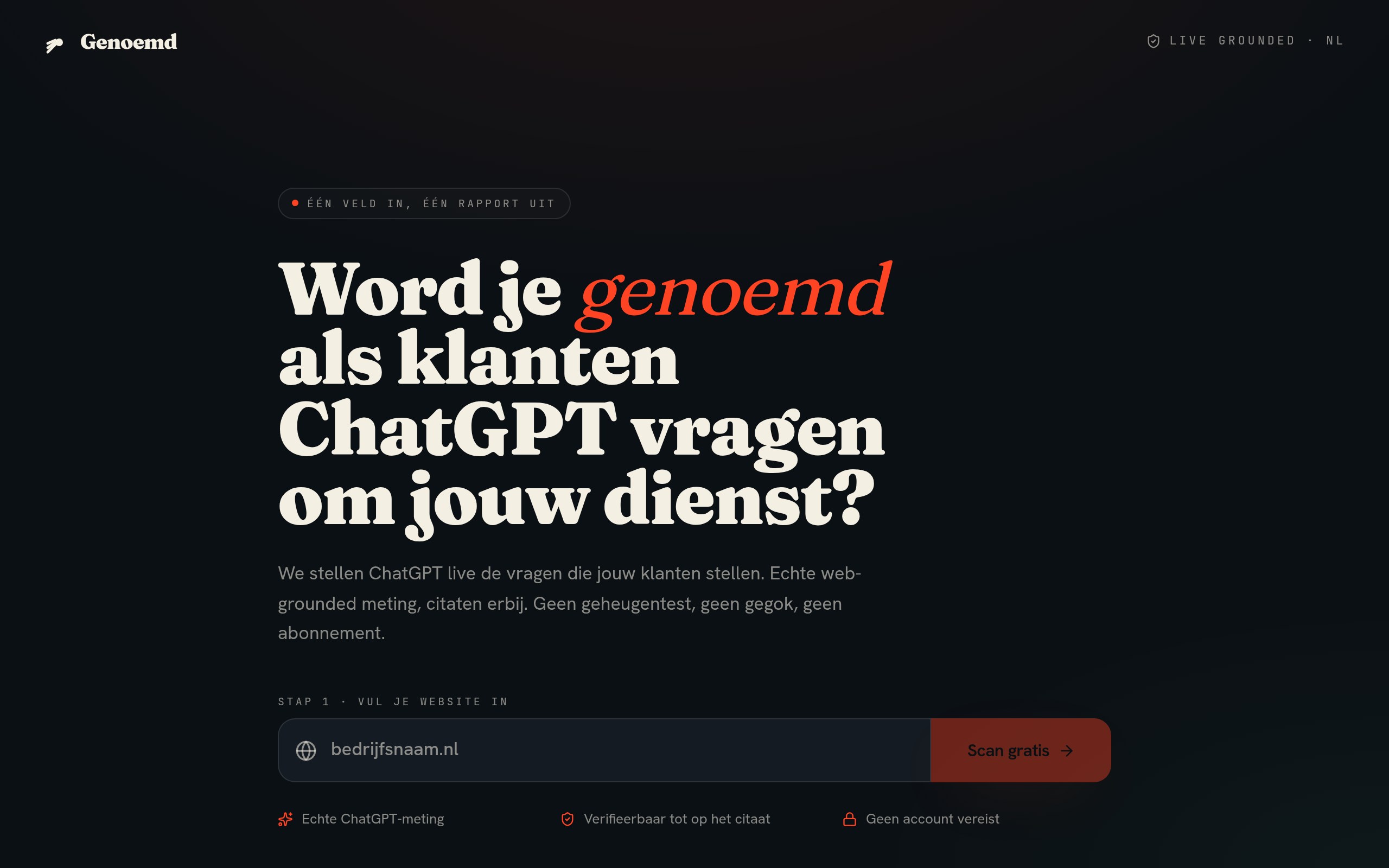 Screenshot van Genoemd